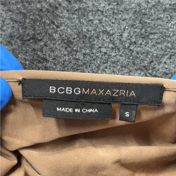 BCBGMaxAzria Brown Cowl Neck Sheath Dress - Picture 3 of 4